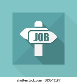 Vector illustration of single isolated job icon