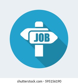 Vector illustration of single isolated job icon