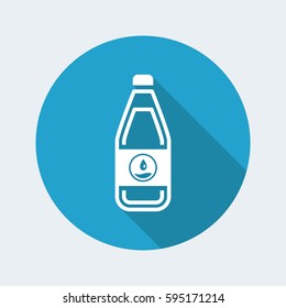 Vector illustration of single isolated liquid bottle icon