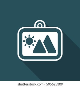 Vector illustration of single isolated photo icon