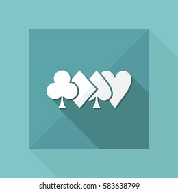 Vector illustration of single isolated poker icon