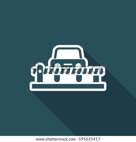 Vector illustration of single isolated road bar icon