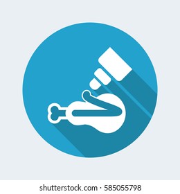 Vector illustration of single isolated sauce icon