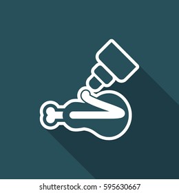 Vector illustration of single isolated sauce icon