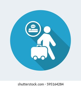 Vector illustration of single isolated travel icon