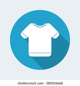 Vector illustration of single isolated t-shirt icon