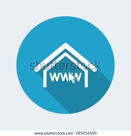 Vector illustration of single isolated wirless area icon