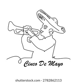 Vector illustration single line