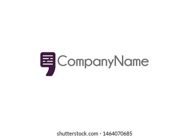 Vector illustration. Single quote icon in trendy flat style design. Isolated on white background.