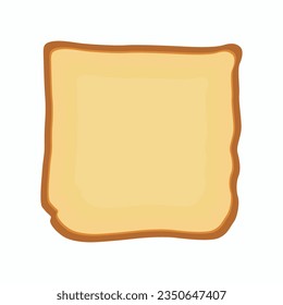 Vector illustration single or set traditional classic bread in cartoon flat style. White wheat flour baking. Crisp Loaf. Nutrition product, isolated on white background. Healthy product logo or icon