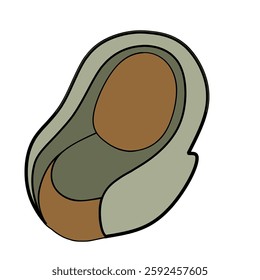 Vector illustration of single sofa chair