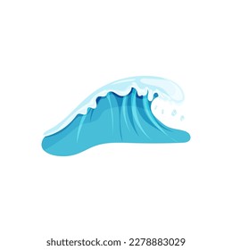 vector illustration of a single wave. isolated on a white background