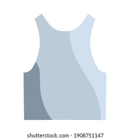 vector illustration of a singlet.  illustrations for clothes, accessories, beauty.  flat minimalist design eps 10.