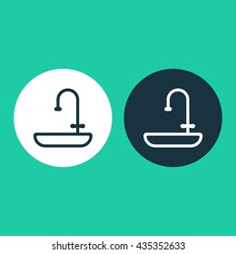 Vector illustration of sink icon