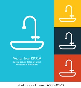 Vector illustration of sink icon