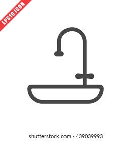 Vector illustration of sink icon