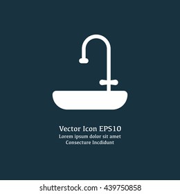 Vector illustration of sink icon