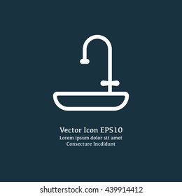 Vector Illustration Of Sink Icon