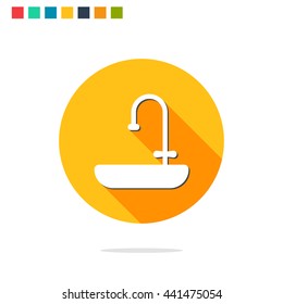 Vector illustration of sink icon