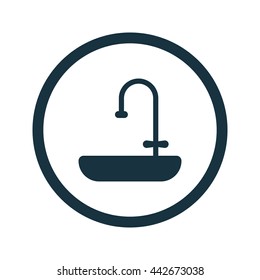 Vector illustration of sink icon