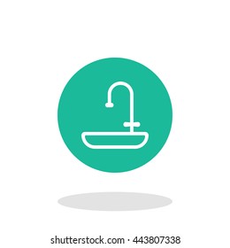 Vector illustration of sink icon