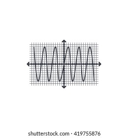 Vector illustration of  sinusoid icon. Premium quality web icon.