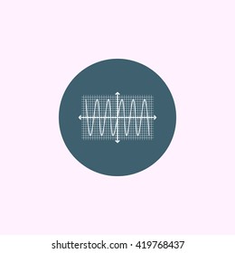 Vector illustration of sinusoid icon. Premium quality web icon.