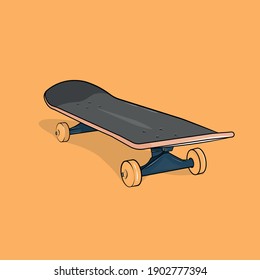 Vector Illustration Of A Skateboard