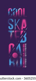 vector illustration skateboard freestyle street style legendary rider, graphics for t-shirt ,vintage design