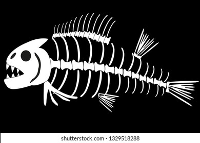 5,597 Fish skeleton silhouette Images, Stock Photos & Vectors ...