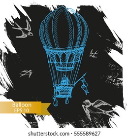 Vector illustration sketch Balloon