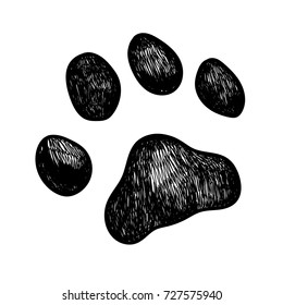 krater Pensioneret Alexander Graham Bell Dog paw drawing Images, Stock Photos & Vectors | Shutterstock