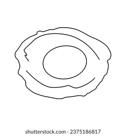 Vector illustration Sketch Fried eggs suitable as a reference for healthy side dishes