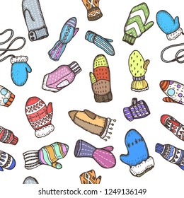 Vector illustration sketch - Greeting cards and holiday design.  Vintage hand drawn Christmas pattern.