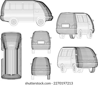 Vector illustration sketch of inter-city means of transportation