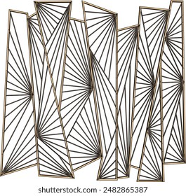 Vector illustration sketch of modern minimalist residential partition backdrop design