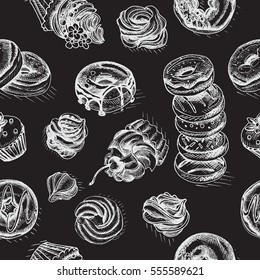 Vector illustration sketch sweets