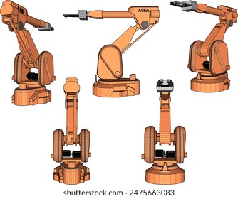 Vector illustration sketch of wall drilling machine design drawin