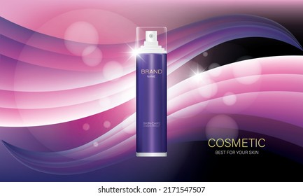 vector illustration skin care cosmetic product design template,use for advertisement and banner and poster.