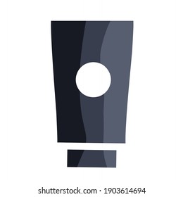 Vektorgrafik von Hautpflegebehältern Symbol.  Illustrationen für Schönheit, Gesicht, Frauenschminken, Gesichtsreinigung, Sonnencreme.  flache minimalistische Bausteine10