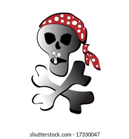 vector illustration of skull