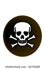 vector illustration of skull