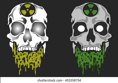 Vector illustration of skull