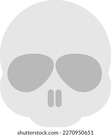 Vector illustration skull  Bones drawing 
