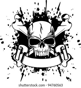 Vector Illustration Skull And Crossed Bones