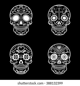 Vector illustration of Skull the Day of the Death