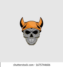 vector illustration skull, eps 10 