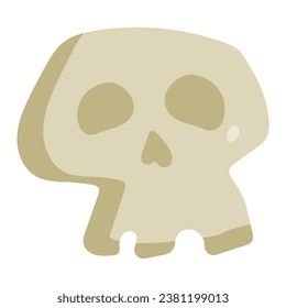 vector illustration of a skull. Halloween design. Element for composition EPS10