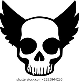 ilustración vectorial del icono del cráneo