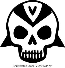 vector illustration of skull icon